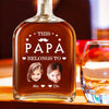 Custom Whiskey Bottle for Dad Custom Whisky Decanter for Papa Fathers Day Gift Christmas Gift For Dad