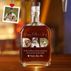 Custom Whiskey Bottle with Photo Custom Whisky Decanter for Dad Christmas Gift For Dad