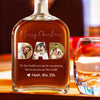 Custom Whiskey Bottle with Photo Custom Whisky Decanter for Dad Christmas Gift For Dad