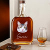 Custom Whiskey Bottle with Pet Photo Custom Whisky Decanter Christmas Gift For Men Husband