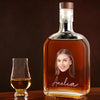 Custom Whiskey Bottle with Pet Photo Custom Whisky Decanter Christmas Gift For Men Husband