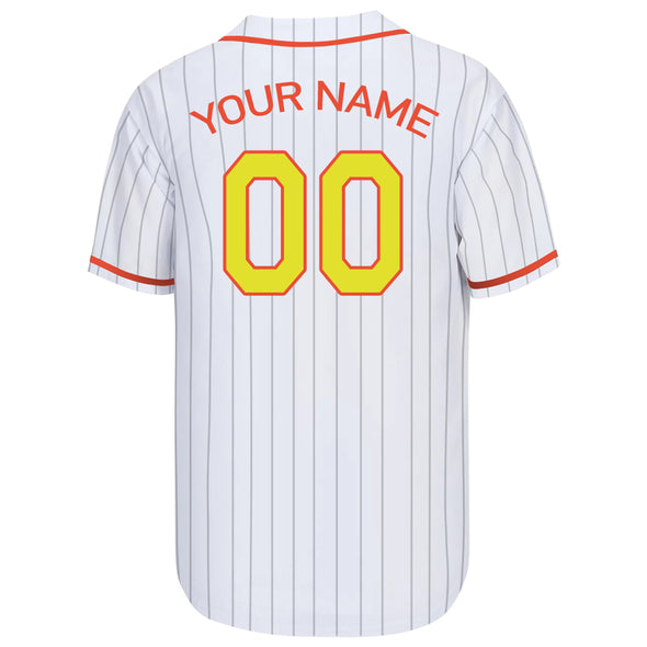 Custom White Authentic Baseball Jersey