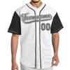 Custom White Grey Authentic Baseball Jerseys with Name Team Name Logo for Adult Kids