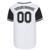 Custom White Black Authentic Baseball Jerseys with Name Team Name Logo for Adult Kids