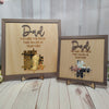 Custom Wooden Sign Gifts For Dad You are The Piece That Holds Us Together Wooden Frame Sign Gifts