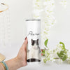 Custom 20oz Pet Photo Tumblers Custom Pet Coffee Mug Cup Custom Skinny Stainless Steel 20oz Tumblers Christmas Gift