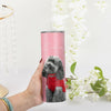 Custom 20oz Pet Photo Tumblers Custom Pet Coffee Mug Cup Custom Skinny Stainless Steel 20oz Tumblers Christmas Gift