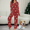 Custom Christmas Pajamas with Photo and Name Customized Christmas Photo Pajamas Christmas Gift