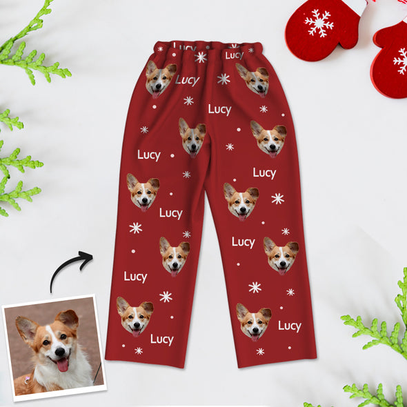 Custom Christmas Pajamas with Photo and Name Customized Christmas Photo Pajamas Christmas Gift