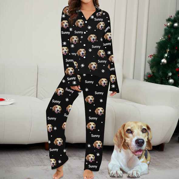 Custom Christmas Pajamas with Photo and Name Customized Christmas Photo Pajamas Christmas Gift
