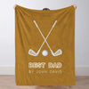 Custom Golf Blanket Sports Throw Blankets Custom Name Blanket Custom Team Gift Custom Golf Gift