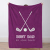 Custom Golf Blanket Sports Throw Blankets Custom Name Blanket Custom Team Gift Custom Golf Gift