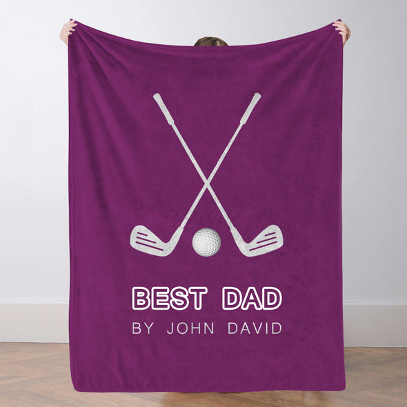 Custom Golf Blanket Sports Throw Blankets Custom Name Blanket Custom Team Gift Custom Golf Gift