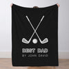 Custom Golf Blanket Sports Throw Blankets Custom Name Blanket Custom Team Gift Custom Golf Gift