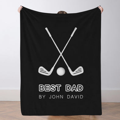 Custom Golf Blanket Sports Throw Blankets Custom Name Blanket Custom Team Gift Custom Golf Gift