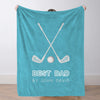 Custom Golf Blanket Sports Throw Blankets Custom Name Blanket Custom Team Gift Custom Golf Gift