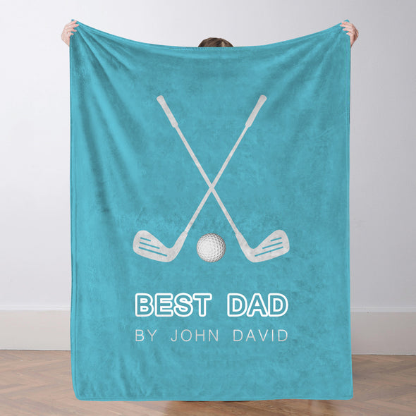 Custom Golf Blanket Sports Throw Blankets Custom Name Blanket Custom Team Gift Custom Golf Gift