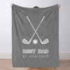 Custom Golf Blanket Sports Throw Blankets Custom Name Blanket Custom Team Gift Custom Golf Gift
