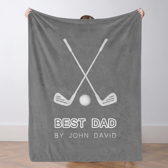Custom Golf Blanket Sports Throw Blankets Custom Name Blanket Custom Team Gift Custom Golf Gift