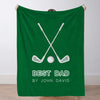 Custom Golf Blanket Sports Throw Blankets Custom Name Blanket Custom Team Gift Custom Golf Gift