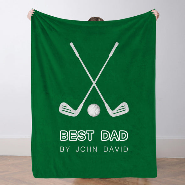 Custom Golf Blanket Sports Throw Blankets Custom Name Blanket Custom Team Gift Custom Golf Gift