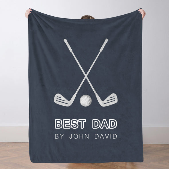 Custom Golf Blanket Sports Throw Blankets Custom Name Blanket Custom Team Gift Custom Golf Gift