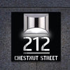 Custom LED House Address Sign Custom House Number Sign With Solar Light Laser Cutting Door Number Plaque