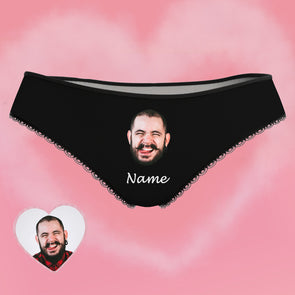 Custom Made Face Photo Panties with Lover Name