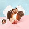 Personalized Building Brick Custom Photo Block Puzzle Heart Photo Building Brick Anniversary Gift