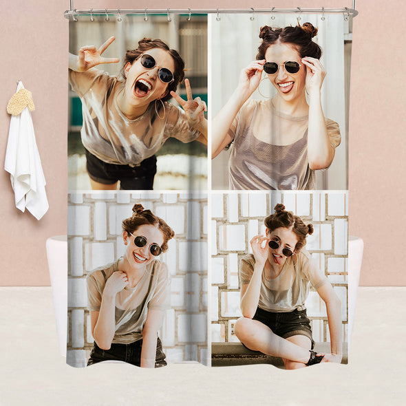 Custom Shower Curtain Personalized Photo Bath Waterproof Shower Curtain for Bathroom