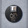 Custom Solar Light House Sign With Door Number Plaque Solar Address Sign Laser Cutting House Plate