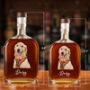 Custom Whiskey Bottle with Pet Photo Custom Whisky Decanter Christmas Gift For Men Husband