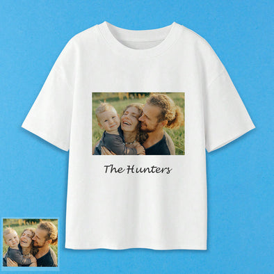 Anniversary Gift Adult Custom Photo T shirt Custom Short Sleeve Shirt with Picture Gift for Girlfriend