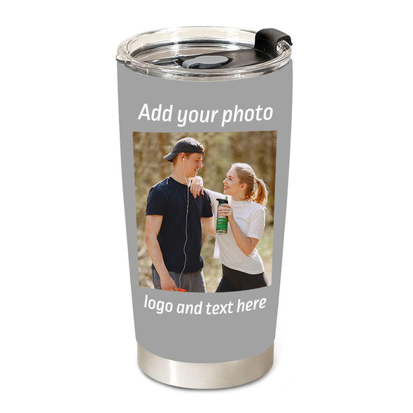 Christmas Gift Custom Photo Travel Tumblers Photo Cup 20OZ 30OZ Custom Tumblers Coffee Cup