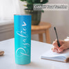 Custom Name Tumbler Cup Custom 20oz Skinny Stainless Steel Tumblers with Name Christmas Gift