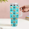 Christmas Gift Custom Cat Dog Photo Stainless Steel Tumbler with Name Custom Dog cat Photo Cup 40oz Tumbler