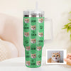 Christmas Gift Custom Cat Dog Photo Stainless Steel Tumbler with Name Custom Dog cat Photo Cup 40oz Tumbler