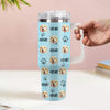Christmas Gift Custom Cat Dog Photo Stainless Steel Tumbler with Name Custom Dog cat Photo Cup 40oz Tumbler