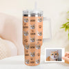 Christmas Gift Custom Cat Dog Photo Stainless Steel Tumbler with Name Custom Dog cat Photo Cup 40oz Tumbler