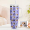 Christmas Gift Custom Cat Dog Photo Stainless Steel Tumbler with Name Custom Dog cat Photo Cup 40oz Tumbler