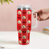 Christmas Gift Custom Cat Dog Photo Stainless Steel Tumbler with Name Custom Dog cat Photo Cup 40oz Tumbler