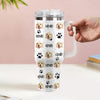 Christmas Gift Custom Cat Dog Photo Stainless Steel Tumbler with Name Custom Dog cat Photo Cup 40oz Tumbler