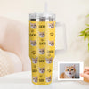 Christmas Gift Custom Cat Dog Photo Stainless Steel Tumbler with Name Custom Dog cat Photo Cup 40oz Tumbler