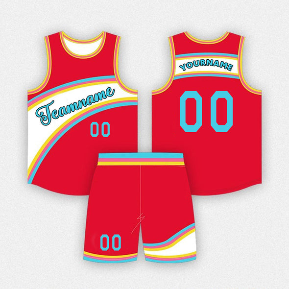 Custom University High School Basketball Team Uniforms Sets