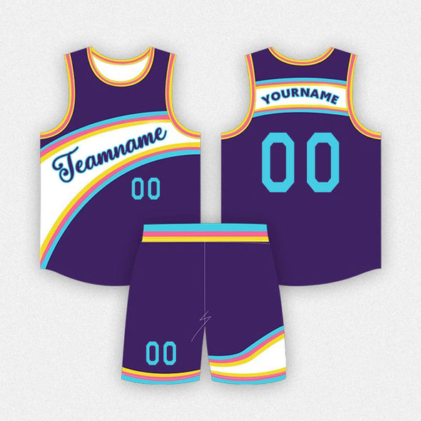 Custom University High School Basketball Team Uniforms Sets