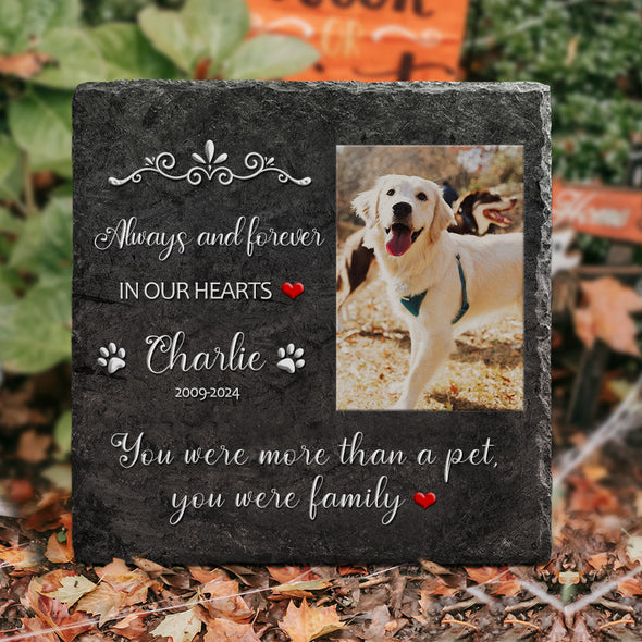 Personalized Pet Memorial Gift Cat Dog Memorial Gifts Pet Loss Gifts Heart Memorial Garden Stone