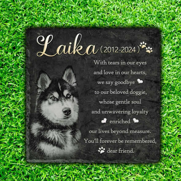 Personalized Pet Memorial Gift Cat Dog Memorial Gifts Pet Loss Gifts Heart Memorial Garden Stone