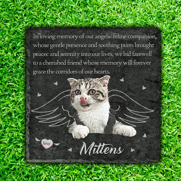 Personalized Pet Memorial Gift Cat Dog Memorial Gifts Pet Loss Gifts Heart Memorial Garden Stone