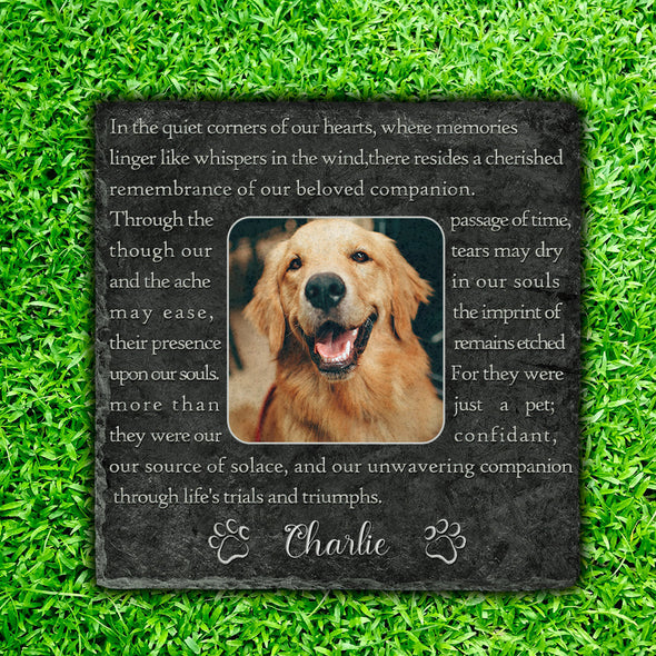 Personalized Pet Memorial Gift Cat Dog Memorial Gifts Pet Loss Gifts Heart Memorial Garden Stone