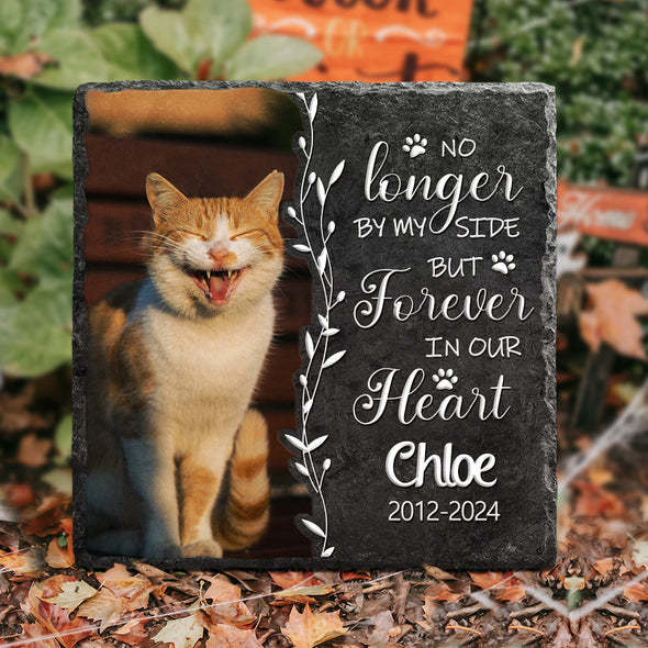 Personalized Cat Memorial Stone with Photo Pet Loss Gifts Cat Headstone Sympathy Gifts